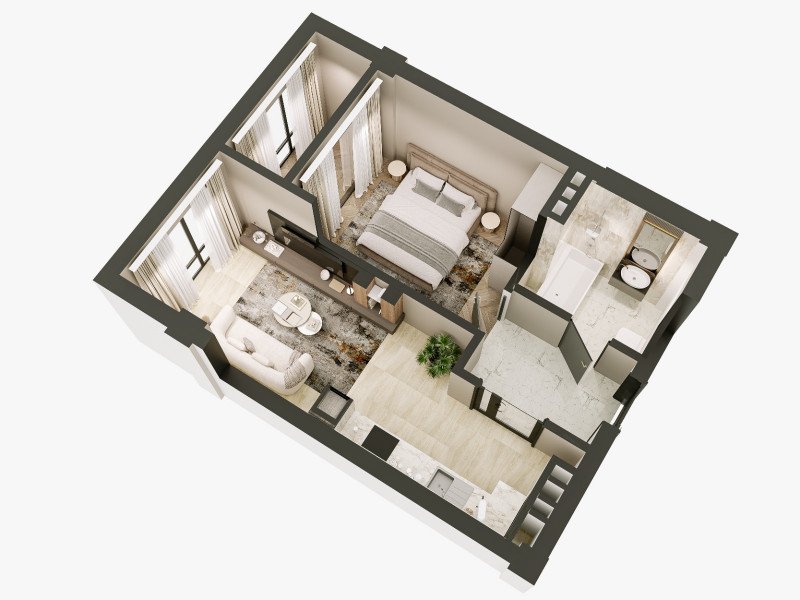 СРОЧНО Продается 2 комнатный апарт-отель в Бостери